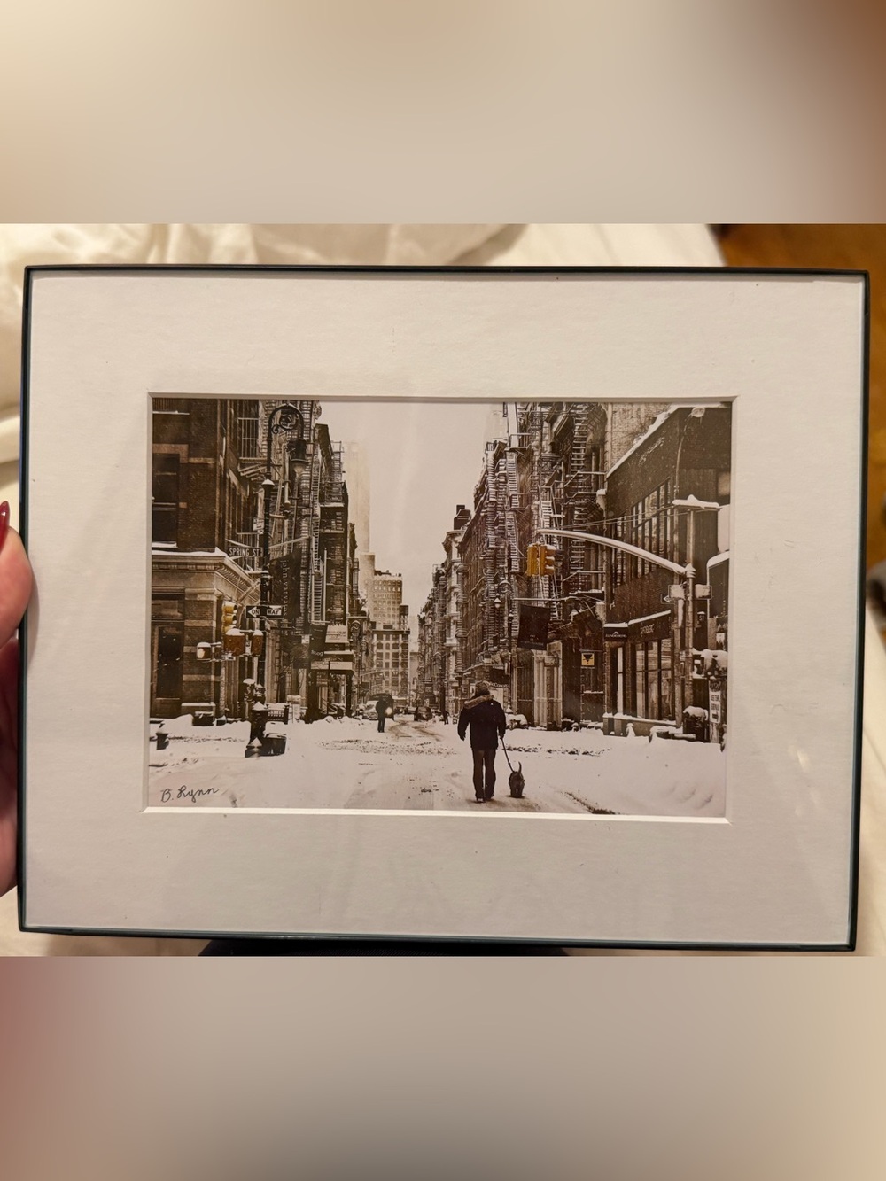 Framed NYC Snow Photo
